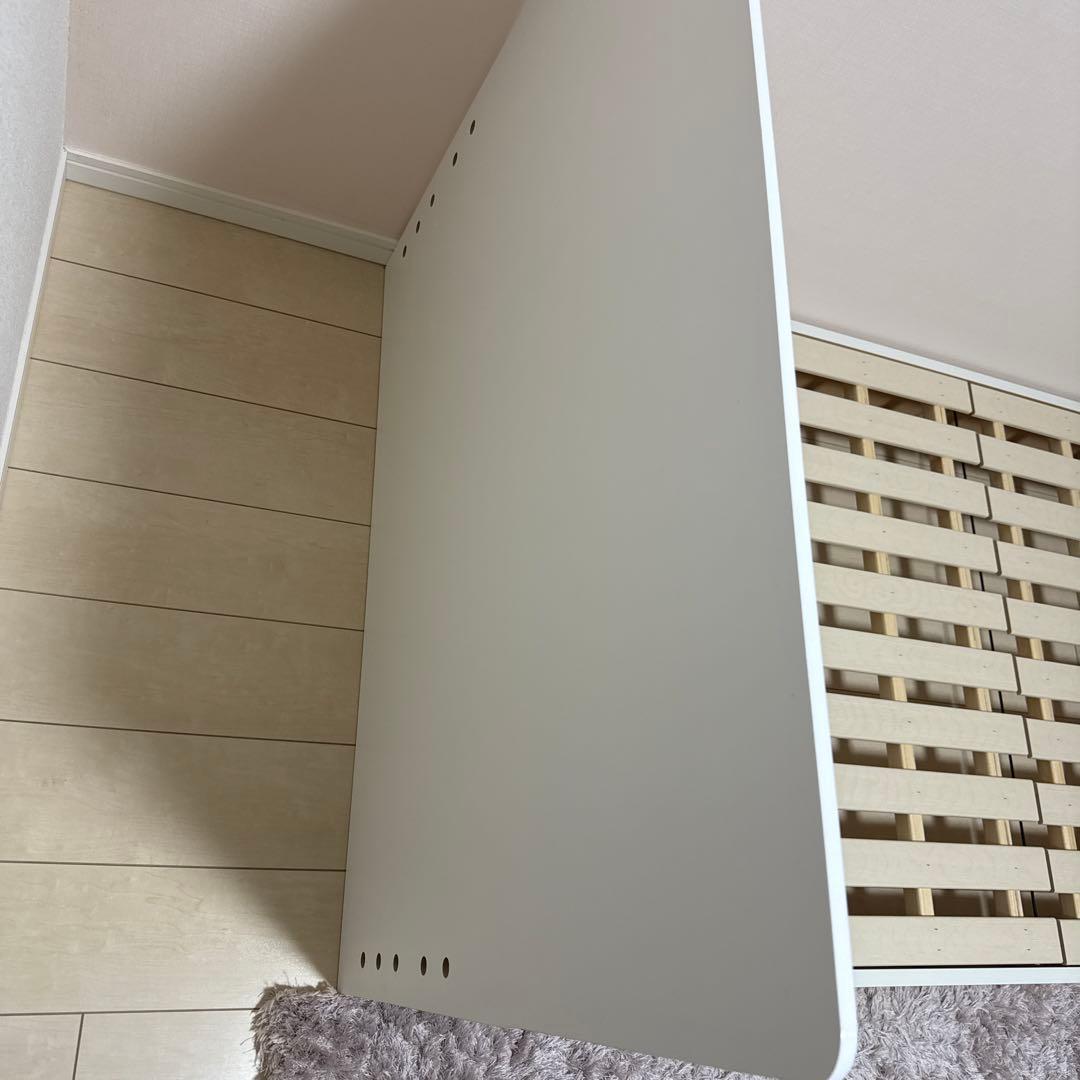 【美品】ニトリ　シンプル シングルベッドフレームとマットレス（Nスリーブハード）