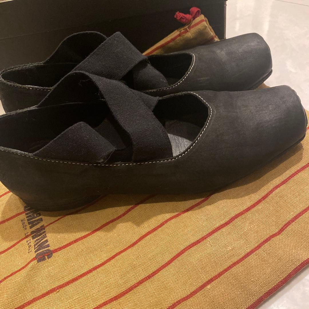 Umawang レザーフラットシューズ バレエシューズ23.5cm