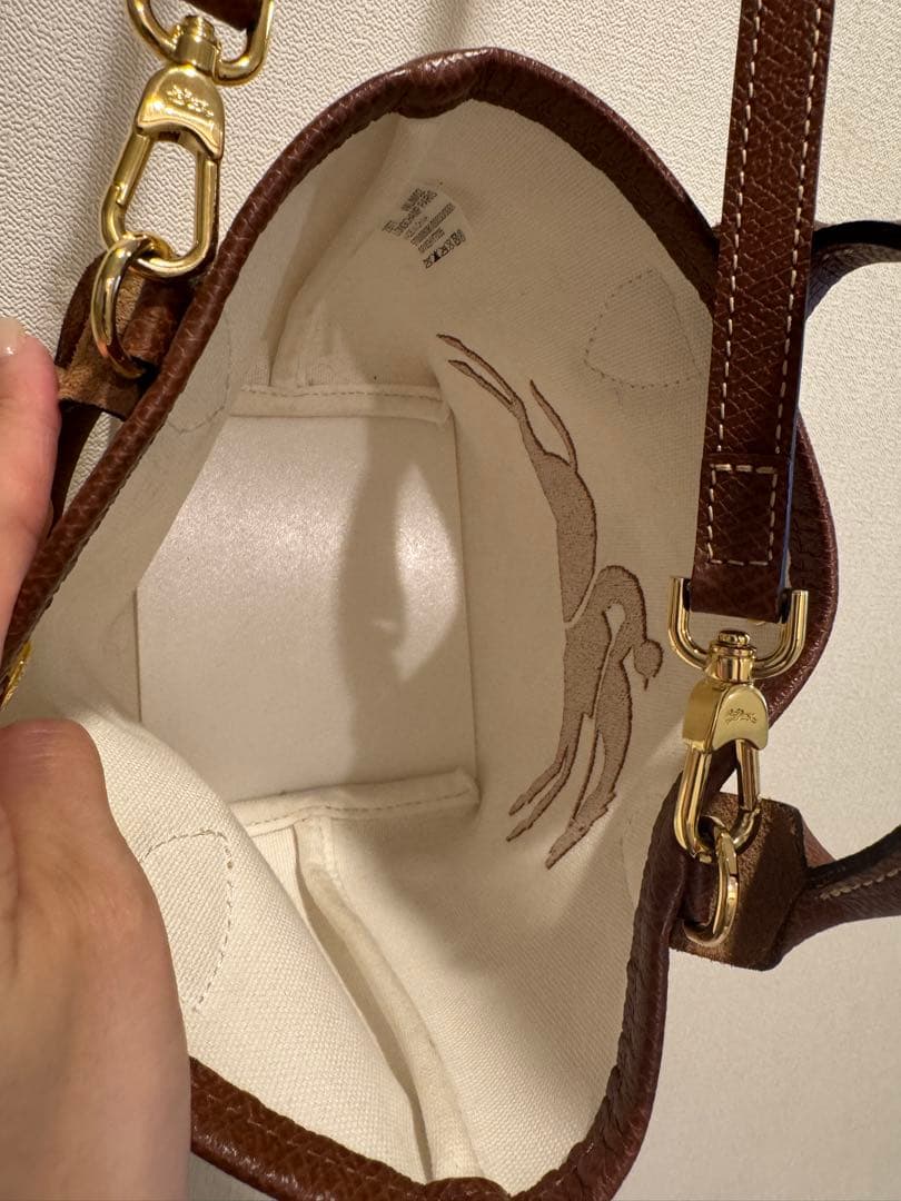 ロンシャン☆ル プリアージュ パリ サントロペ☆ブラウン☆かごバッグ☆ショルダー