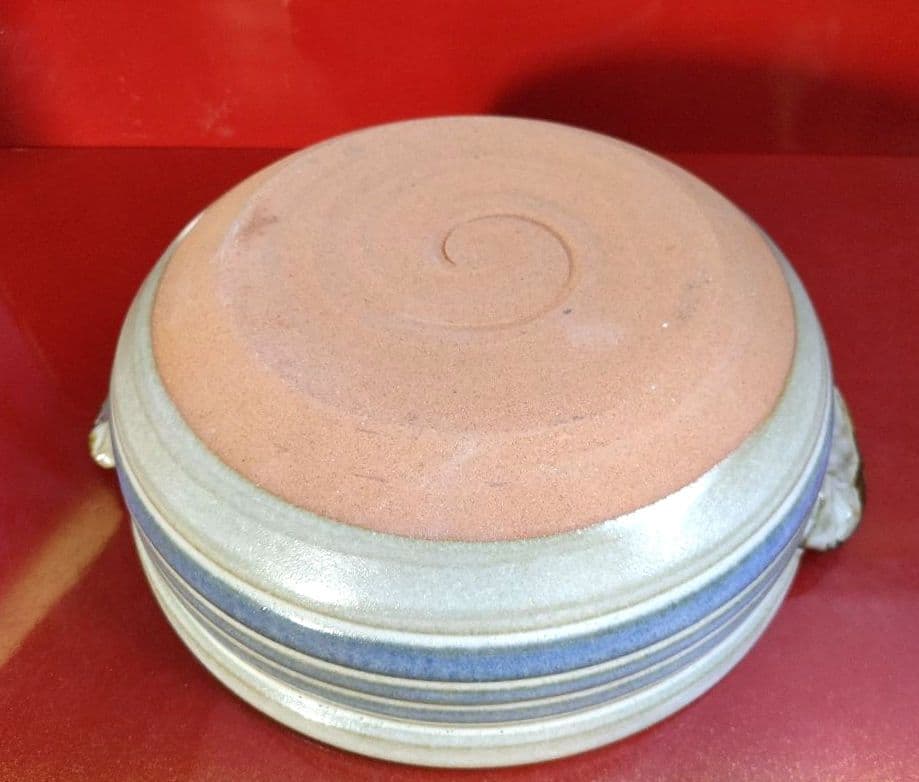 新品土鍋セット　萬古焼　みすゞ鍋９号　４〜５人用　呑水れんげ薬味皿ガラ入れ　箱入