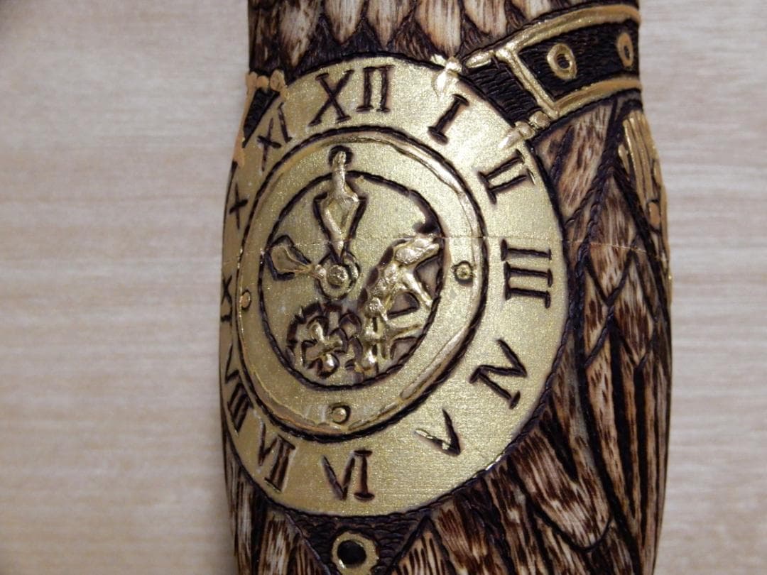 オクサナ・アキモワ　マトリョーシカ　スチームパンク風ふくろう梟フクロウ　作家もの