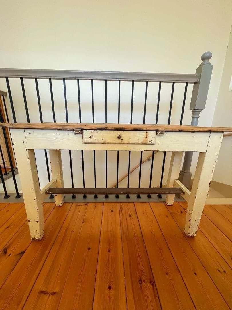 アンティークデスク　アンティークテーブル　店舗什器　シャビーシック