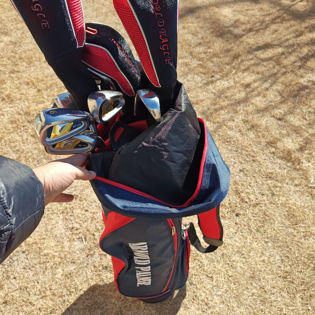 ARNOLD PALMER キャディバッグ アイアンセット付き　フレックスS