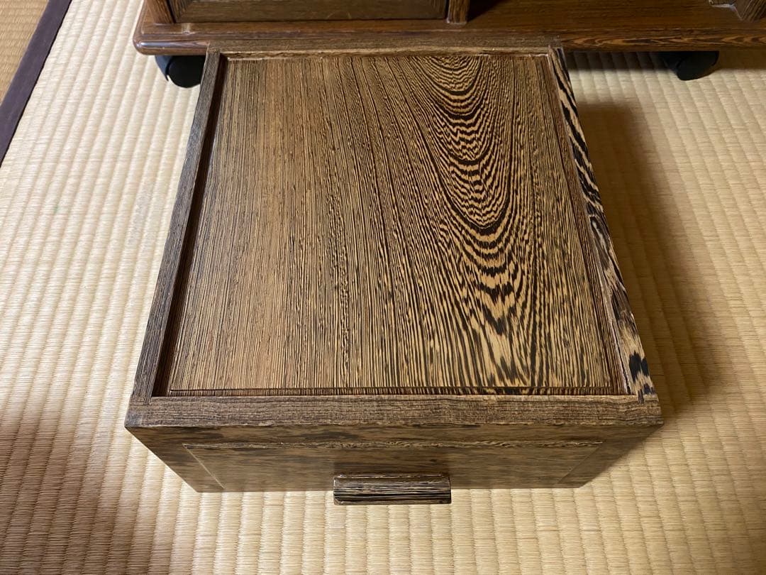 【値下げ】ポットワゴン レトロ 鉄刀木 タガヤ