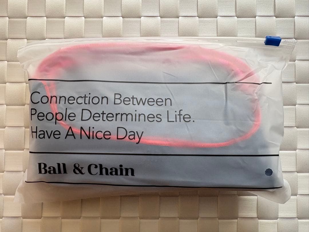 【ボールアンドチェーン】Chacottコラボ　CATトート　ブルー　Ｌサイズ