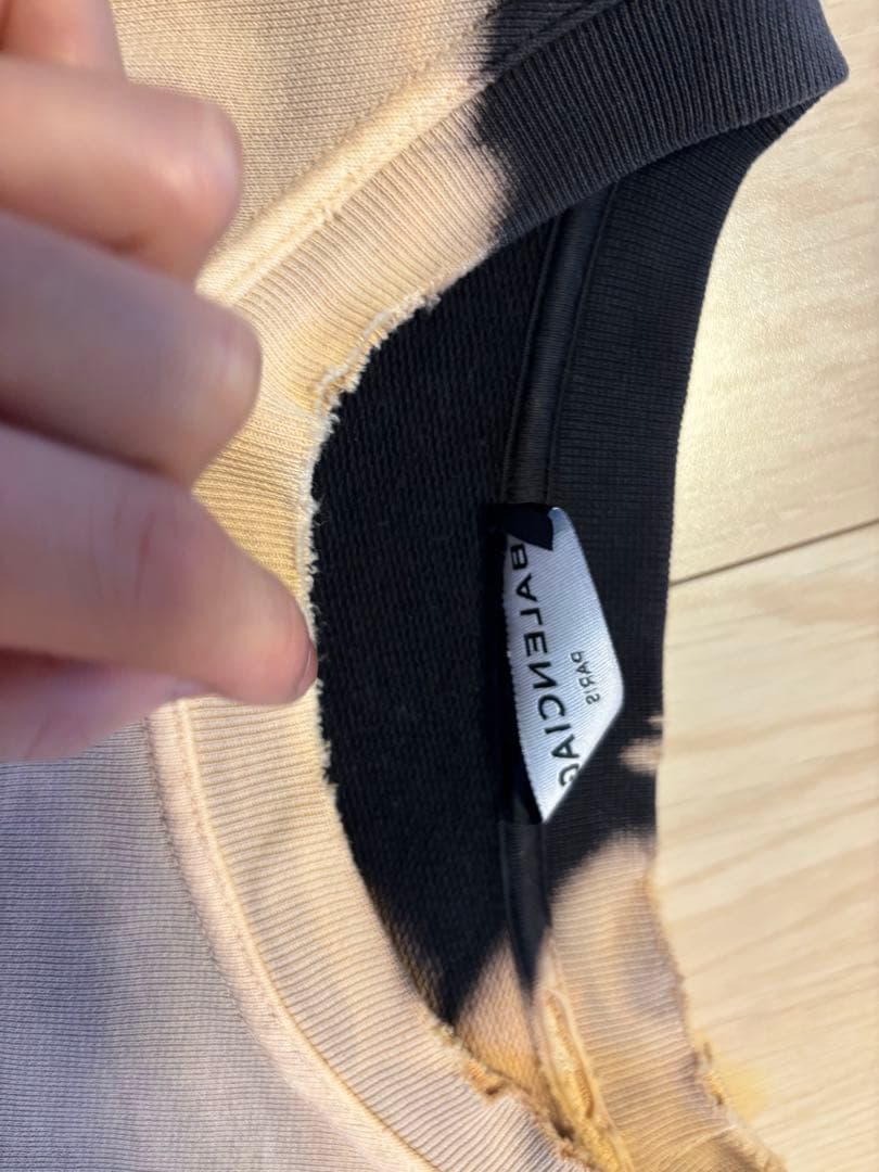 BALENCIAGA ブリーチ　スウェット　17AW