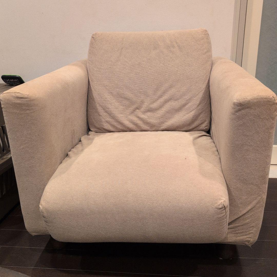 無印1人掛けソファ (カバー2種類付）