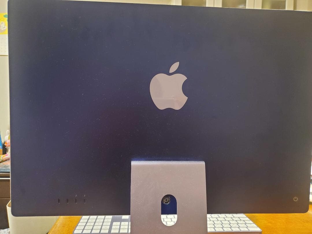 【未使用に近い・箱あり】iMac24インチ・M1チップ・パープル・512GB