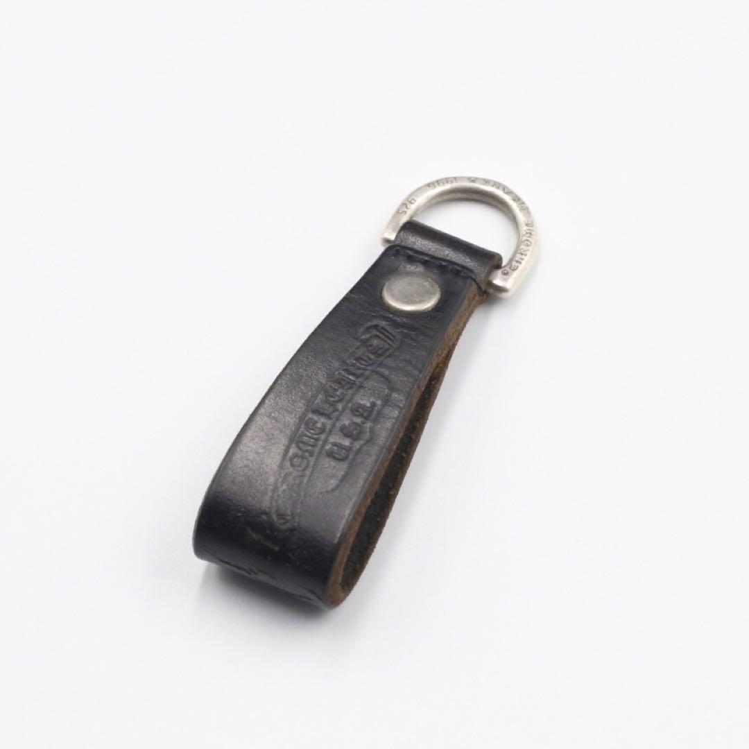 CHROME HEARTS クロムハーツ Dキーリング クロス ボタン ブラック