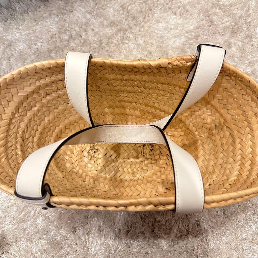 LOEWE カゴバック(白・スモール)