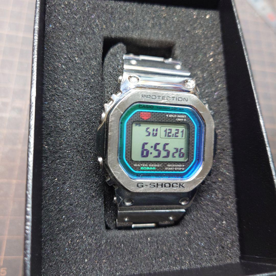 G-SHOCK デジタル腕時計 シルバー/ブルー