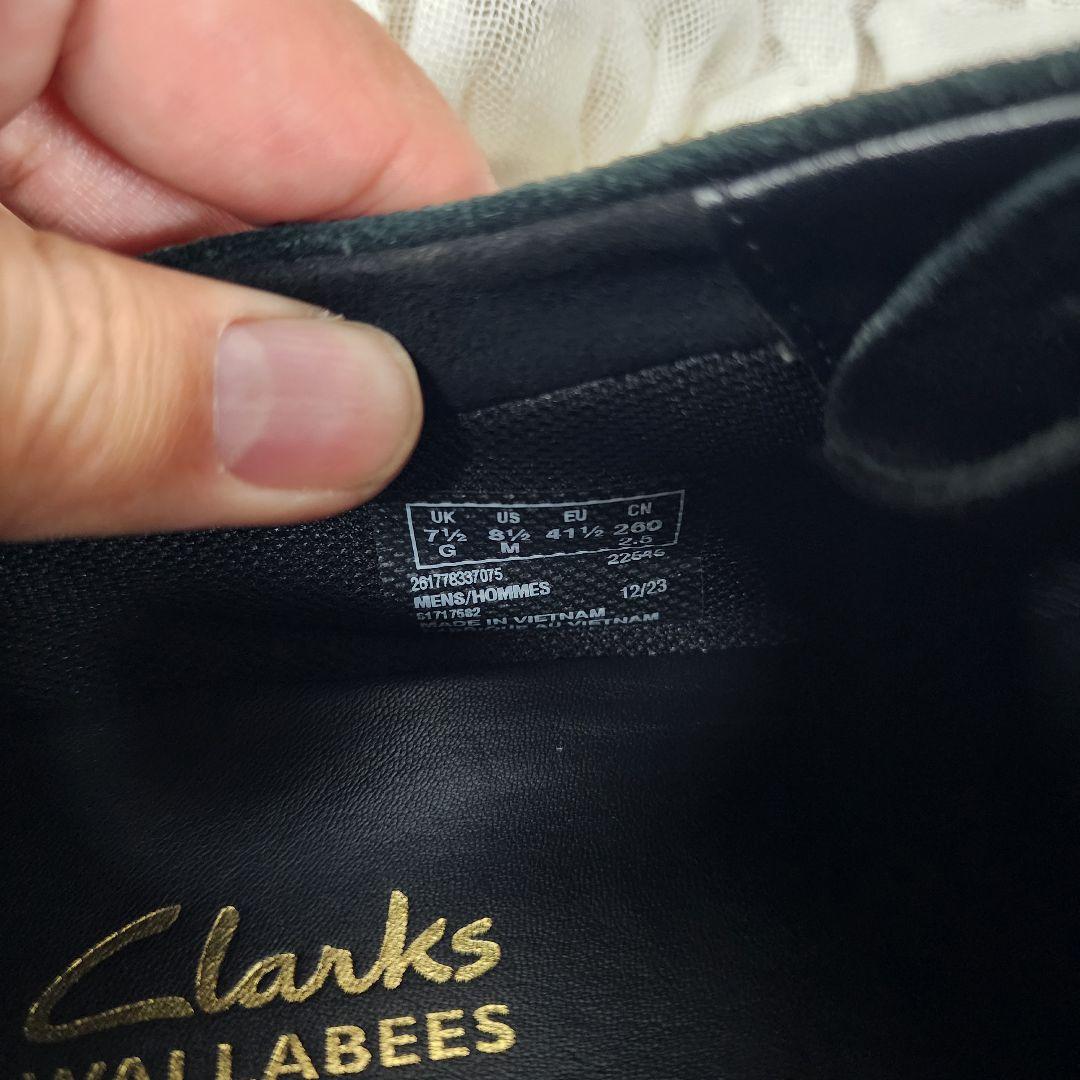 宇婆クラークス ワラビー エボ ウォータープルーフ スエード