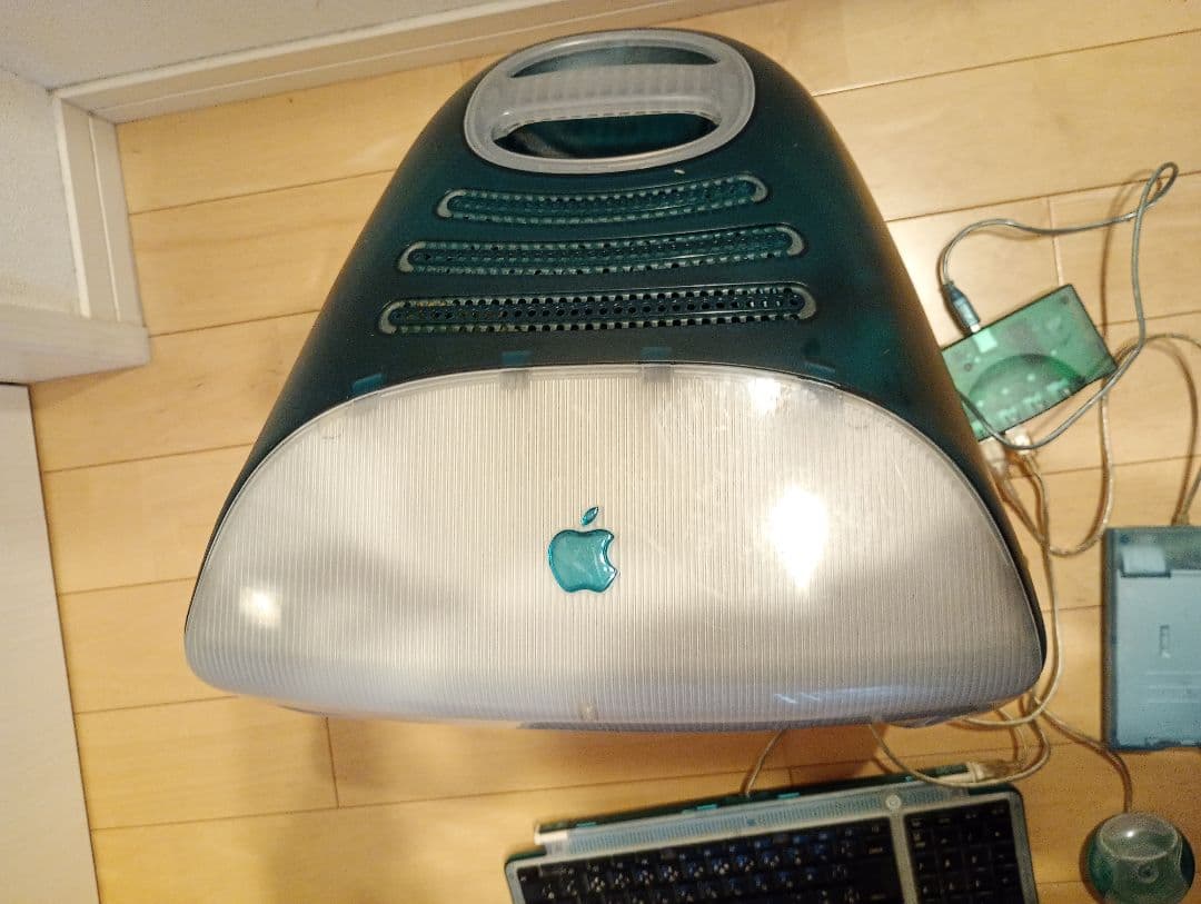 【初代】Apple iMac G3 グリーンモデル 本体+付属品　※作動しません