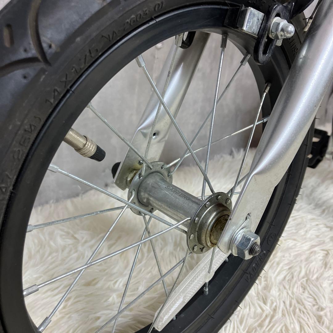 【美品】へんしんバイク　14インチ　赤　スタンド付き