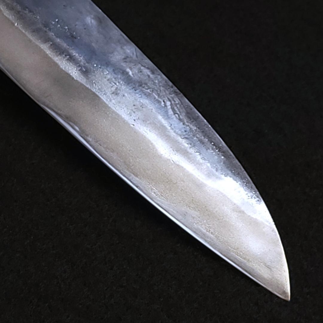 青紙２号 黒打 牛刀包丁 210㎜ G9377 ベリ柄 月光作 １点物