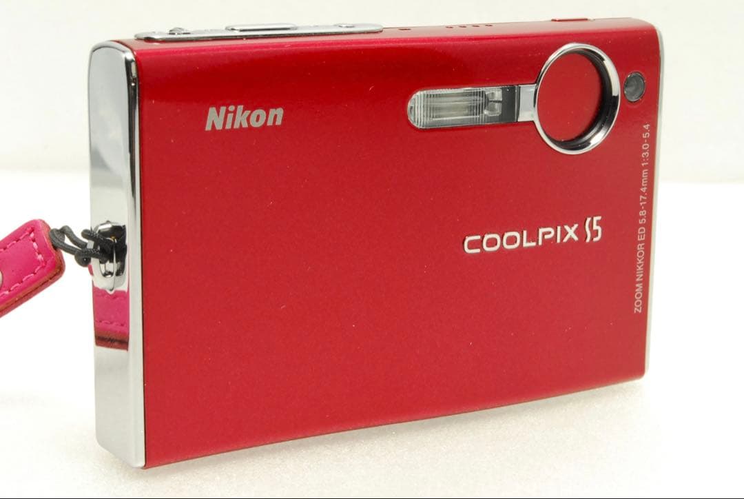 vintage 様_Nikon COOLPIX S5 ❤️スマホ転送 レッド ニコ
