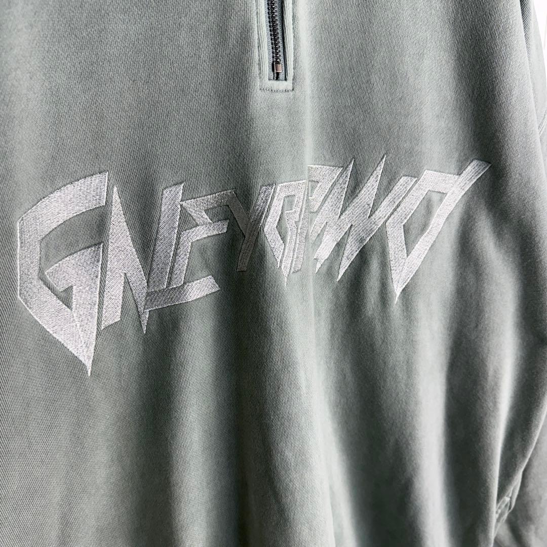 【大人気商品】 GALFY 後染め ハーフジップ スウェット トレーナー