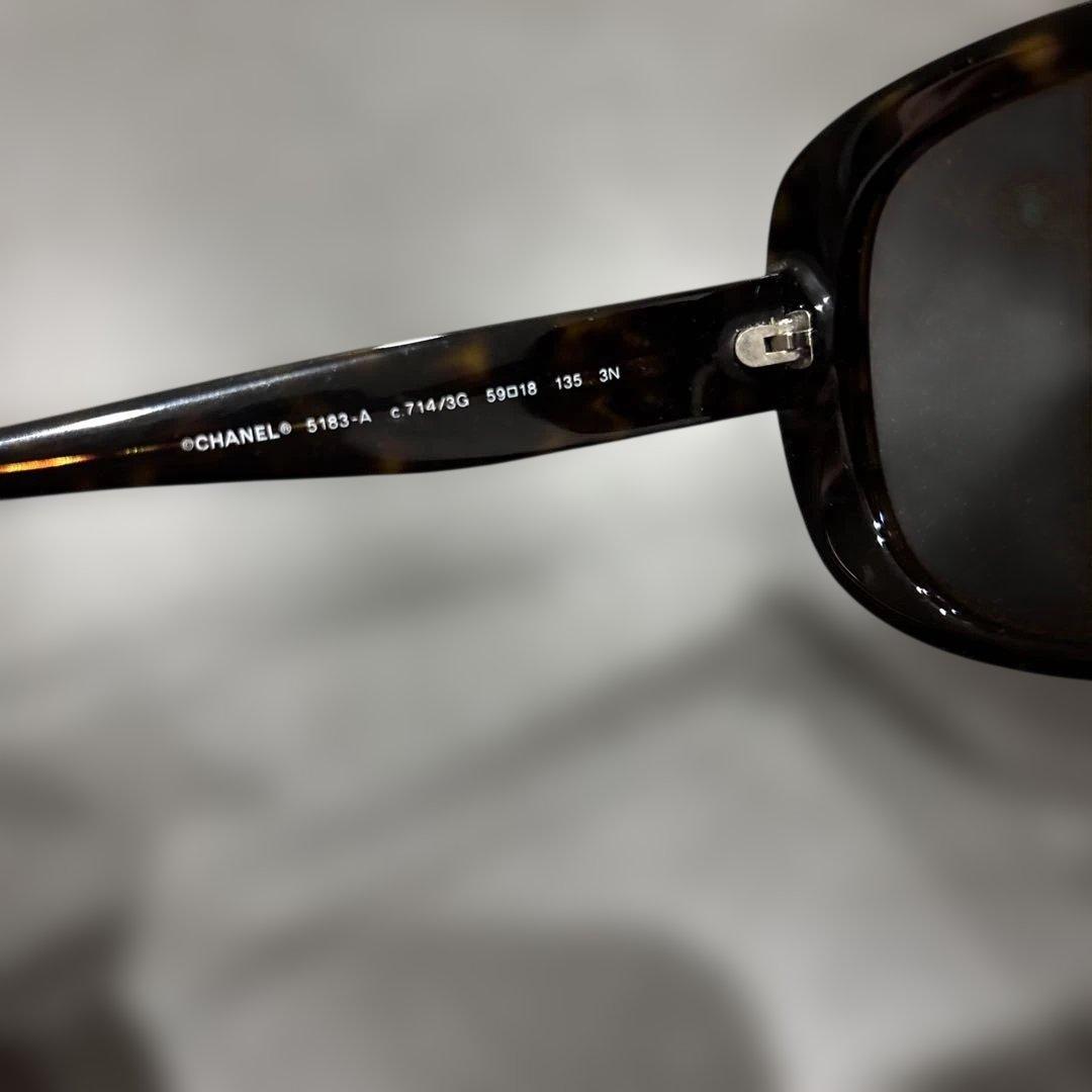 CHANEL　シャネル　サングラス　べっ甲　ココマーク　5183-A