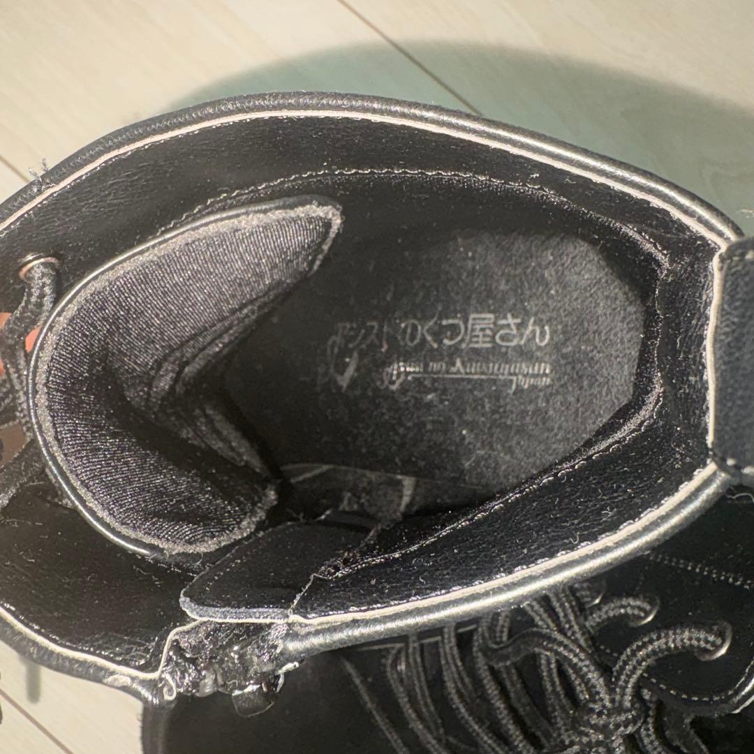 assist シークレットヒールアップショートブーツ レースアップタイプ