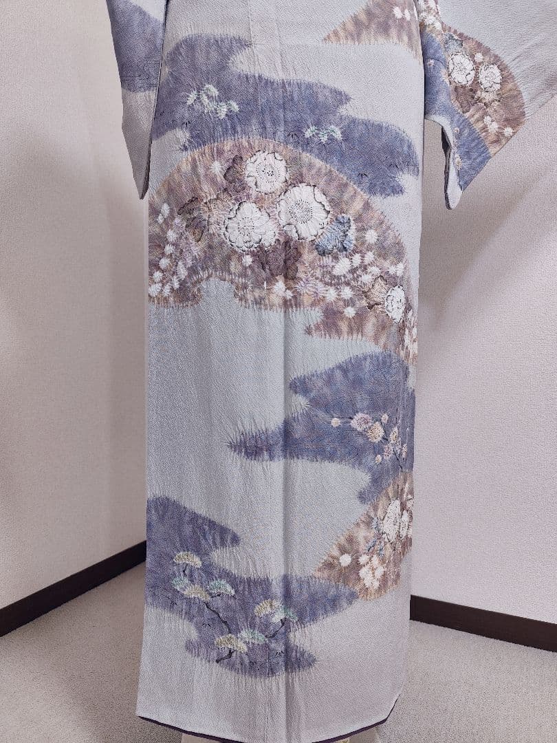 ❰6554❱ フルセット　訪問着　滝泰　十日町友禅　辻が花　絞り　辻ヶ花　袋帯