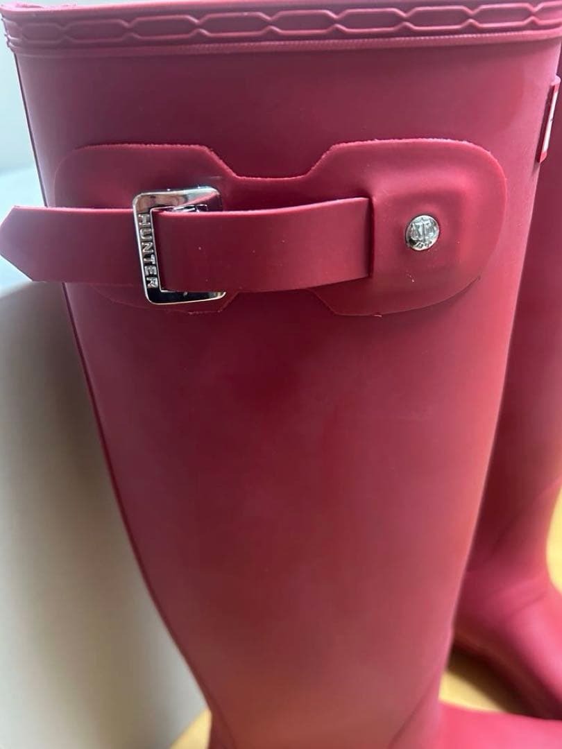 HUNTER レディース オリジナル トール レインブーツ ミリタリーレッド