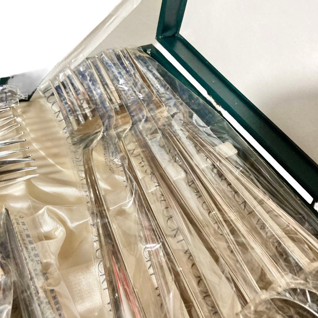 ラッキーウッド　18-10 マリエッタ　40本　カトラリー　フルセット