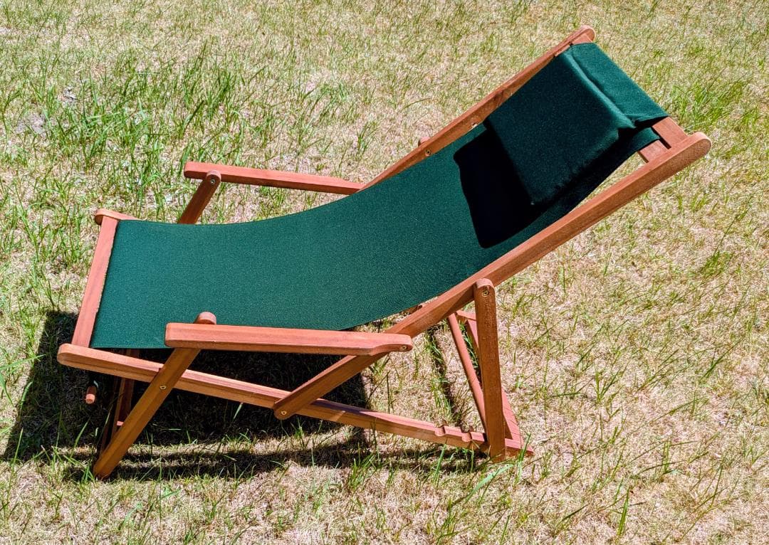 完成品ウッドデッキチェアアカシア木材3段階リクライニングシート折り畳チェア