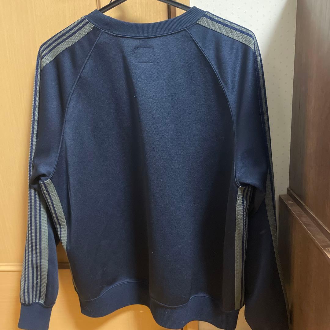ネイビー ラグランスリーブ トレーナー