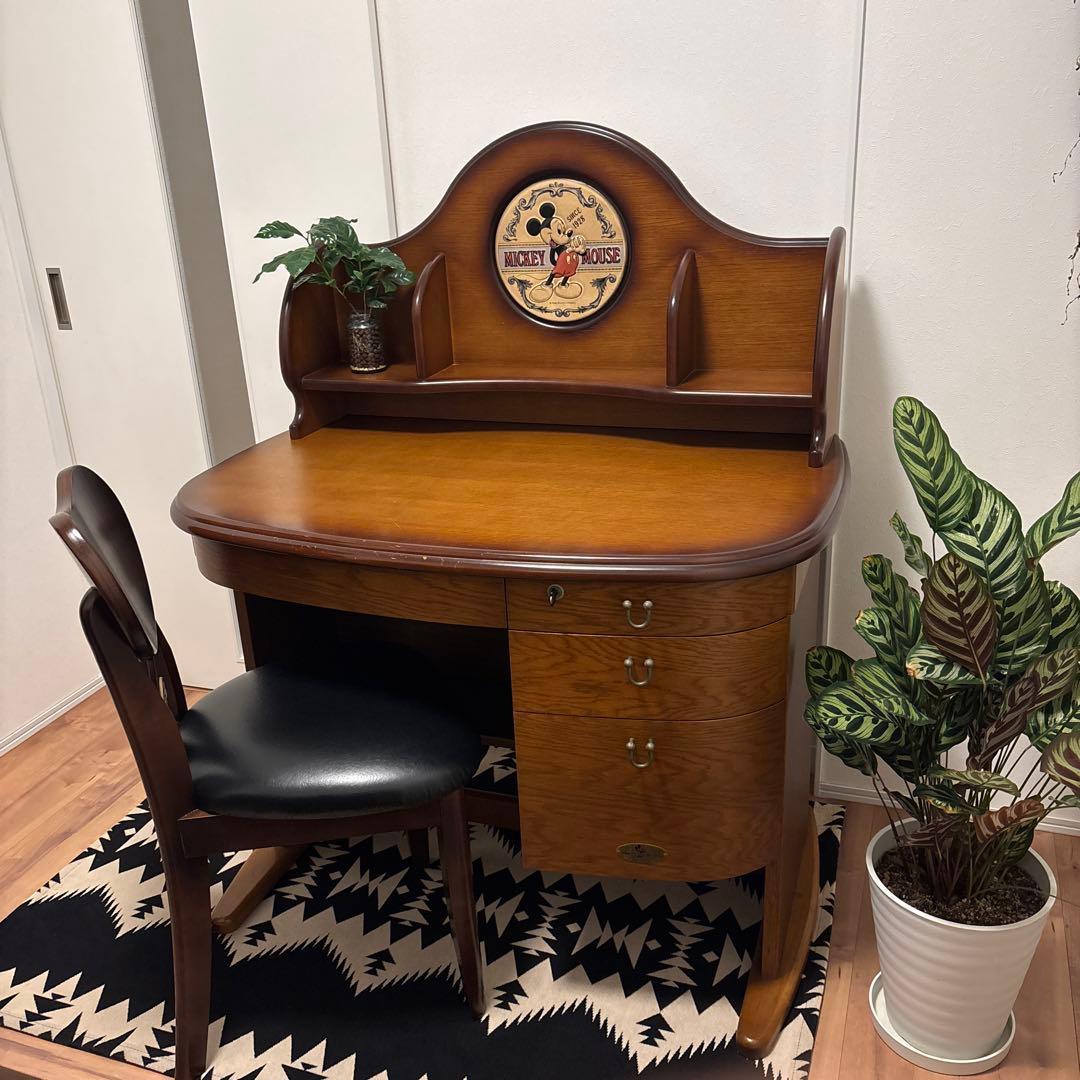 ヴィンテージ　ディズニー　ミッキー　Disney　アンティーク　チトセ学習机