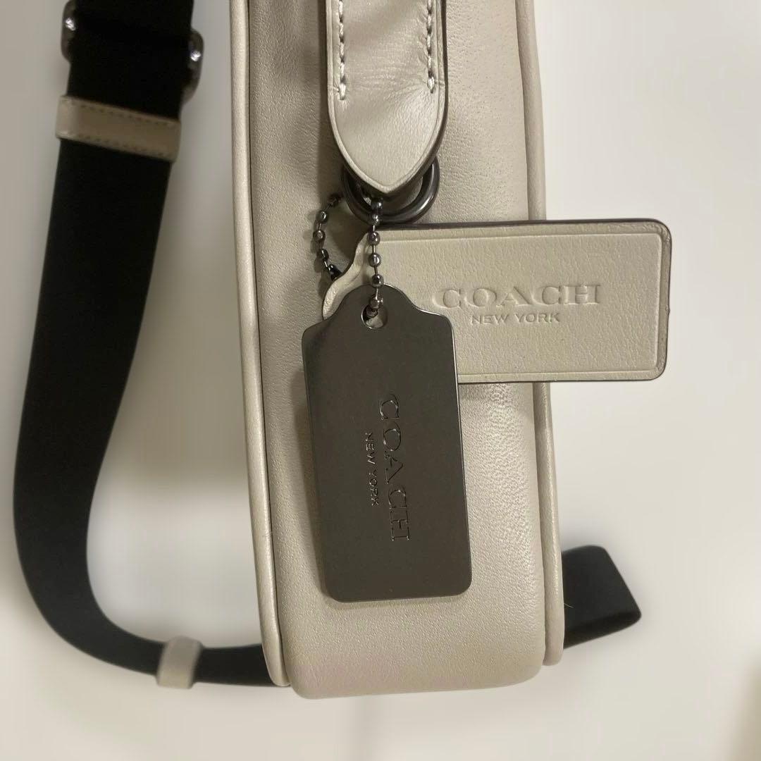 COACH ショルダーバッグ　 グレーベージュ×アイボリー