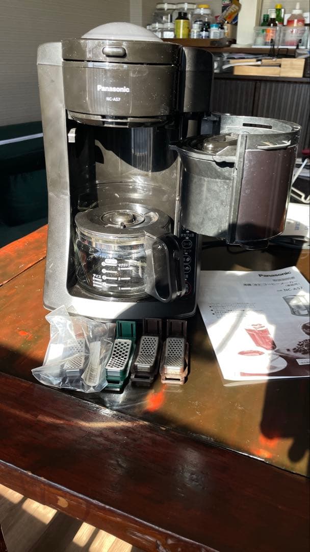 Panasonic全自動コーヒーメーカーNCーA57 2025年1月購入　美品