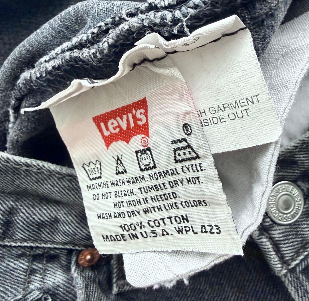 Levi's 90's 501 サルファーブラックデニムUSA製 W34 L30