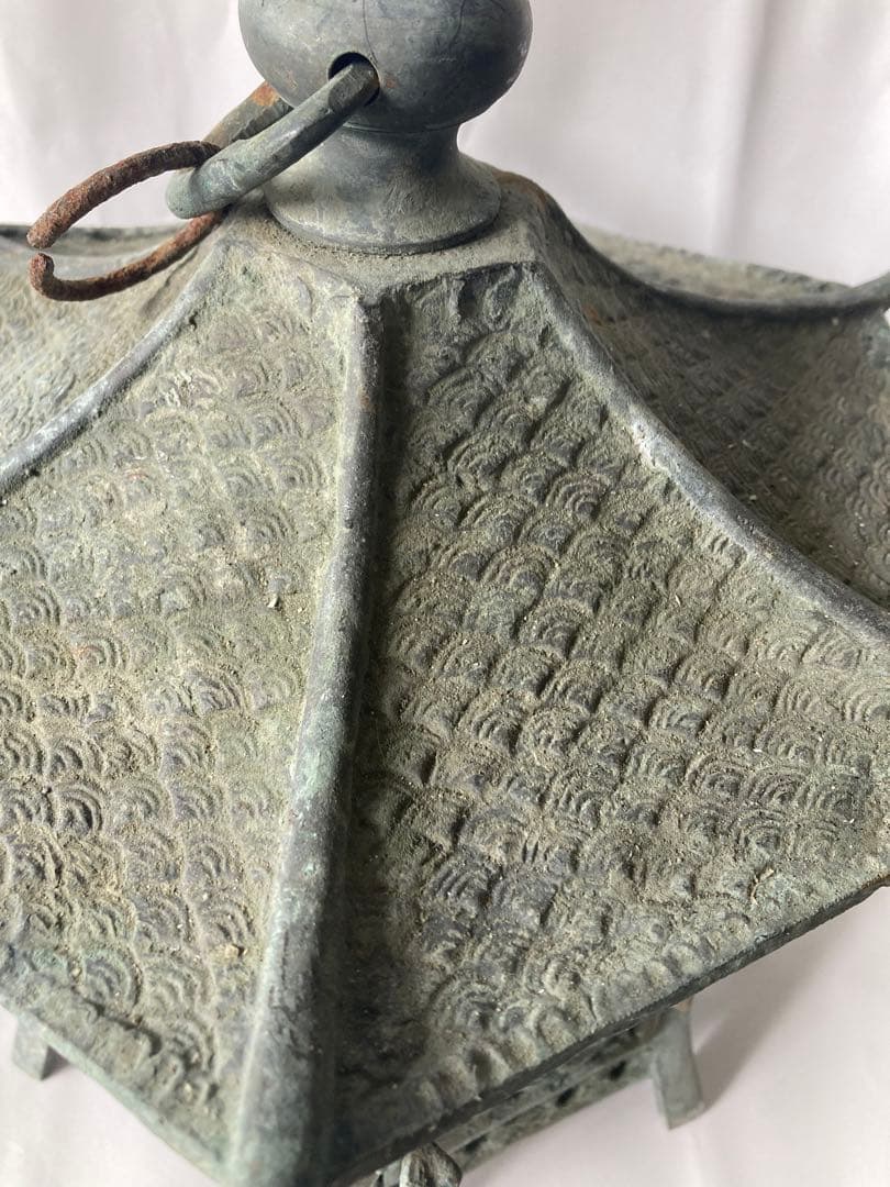 燈籠，古銅製，古董，時代物