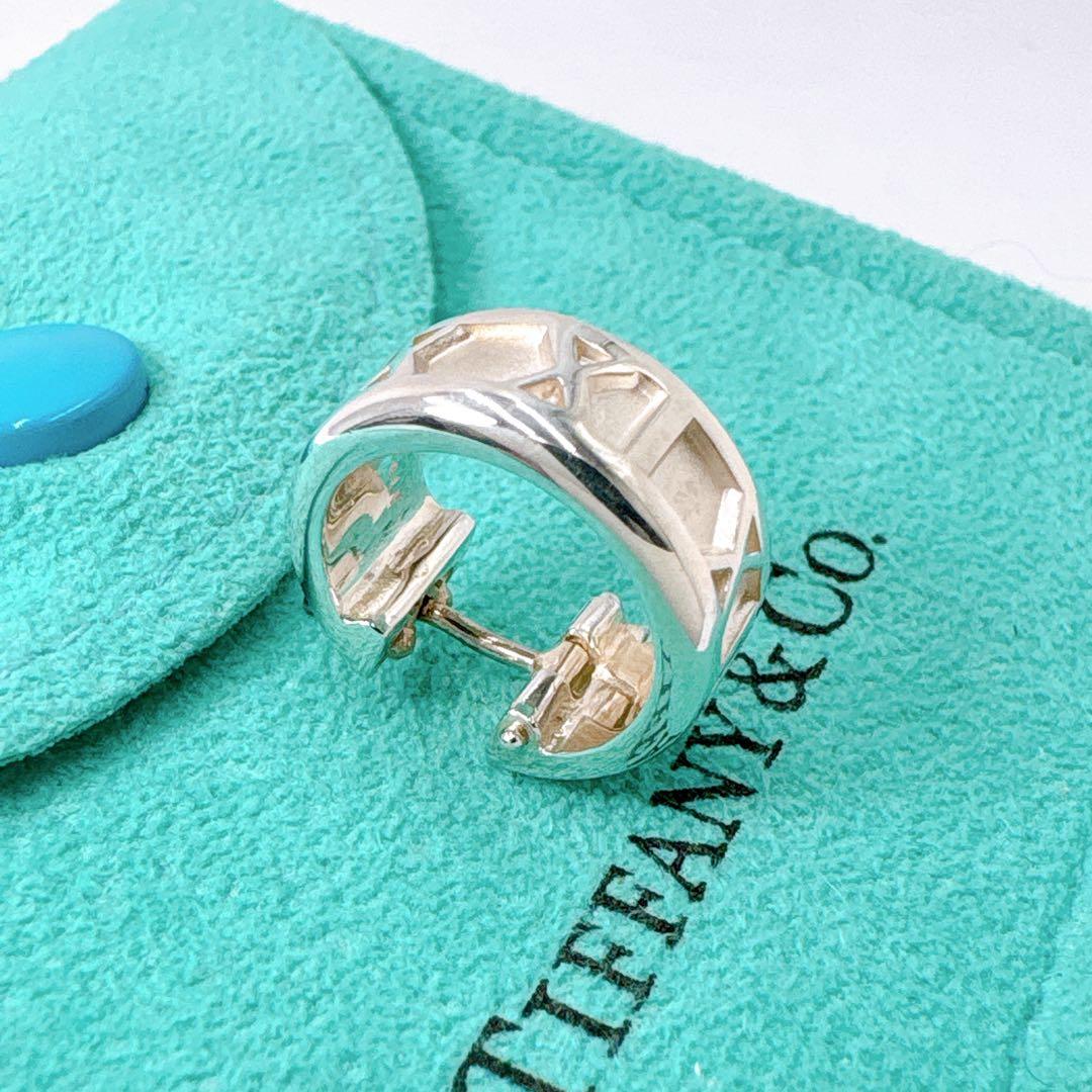 極美品 オールドティファニー アトラス フープ ピアス 片耳 シルバー925