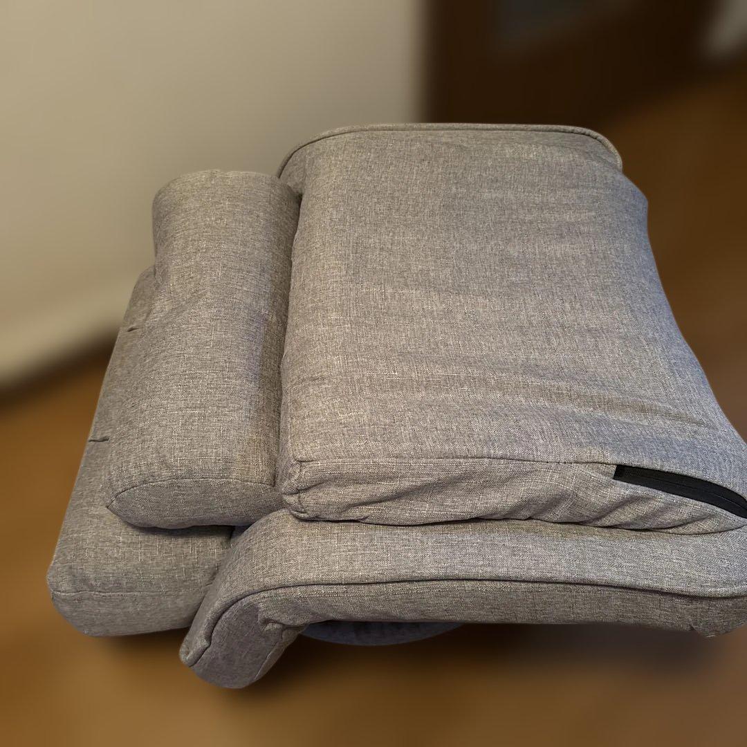 シルバー　グレー　座椅子　回転式　美品