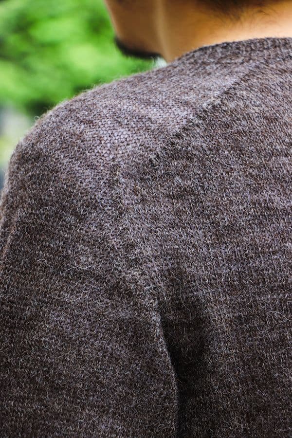 アナトミカ　1PLY SHETLAND SWEATER CREW NECK