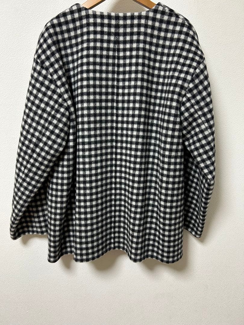 再お値下げマッキントッシュフィロソフィー　チェックハーフコート　38未使用