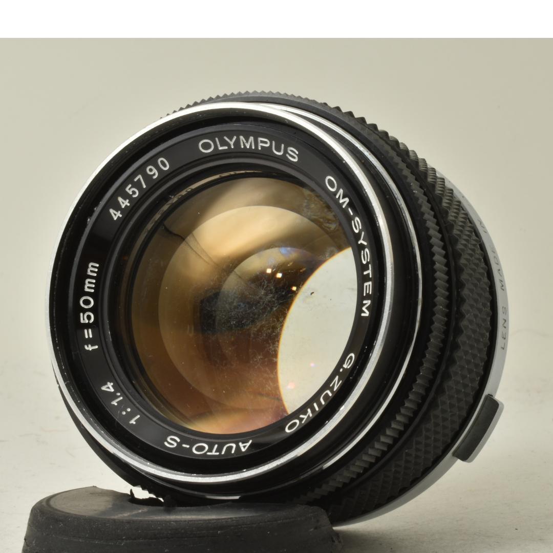 整備済 完動 Olympus OM-1ブラック 50mm F1.4 露出計OK!