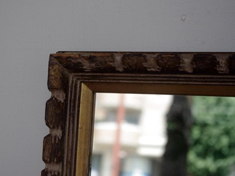 アンティークフレームの壁掛け鏡 中型ミラー 装飾 美容室 英国 フランス M01