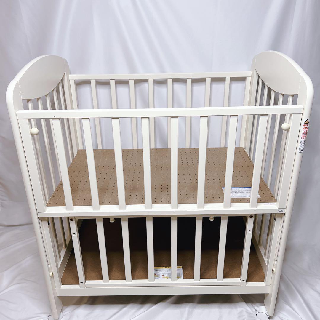 ☆除菌清掃済☆ KATOJI カトージ　ミニタチベッド　ハイシート　プチバニラ