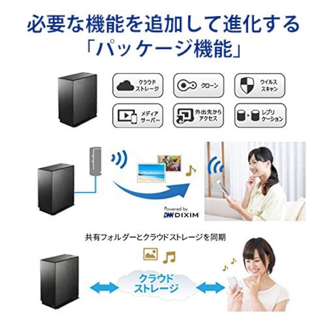 外付けハードディスク・ドライブ I-O DATA HDL2-AA4/E NAS 4TB