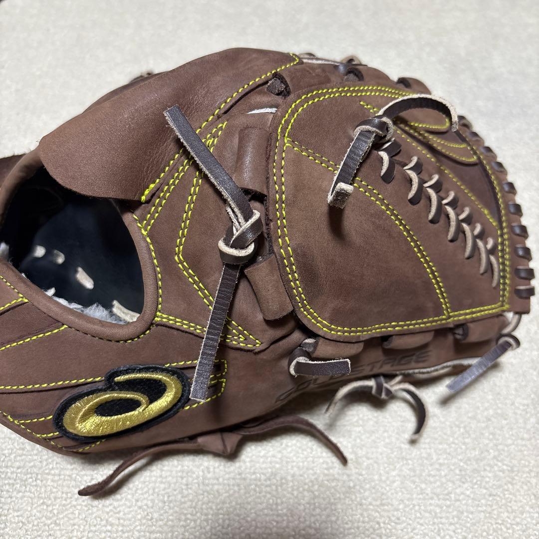 Y*u様 asics ゴールドステージ 硬式グローブ ブラウン 投手用 ヌバック