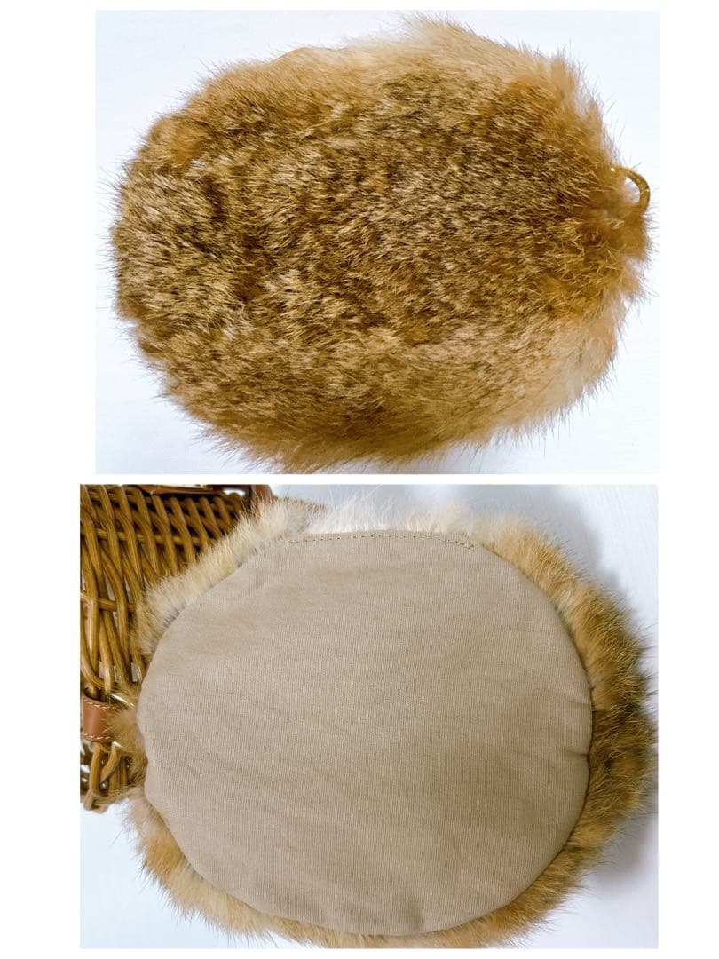 新品同様✨ATAO アタオ ブリーゼ BREEZE かごバッグ 2WAY ファー