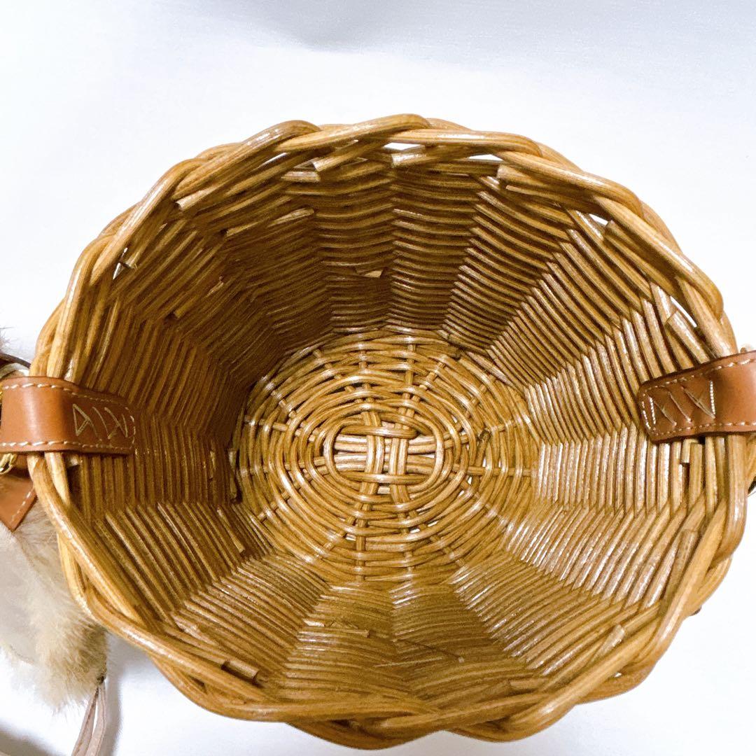 新品同様✨ATAO アタオ ブリーゼ BREEZE かごバッグ 2WAY ファー