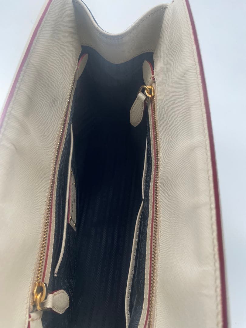 【希少】PRADA デニム ハンドバッグ サフィアーノ　保存袋付き　BN2441