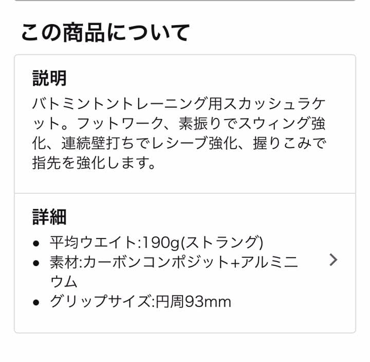 スカッシュラケット