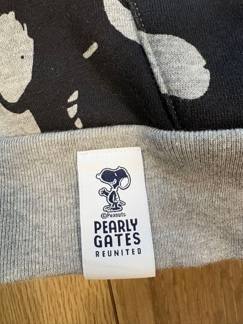 【美品】PEARLY GATES スヌーピー柄フーディ サイズ6