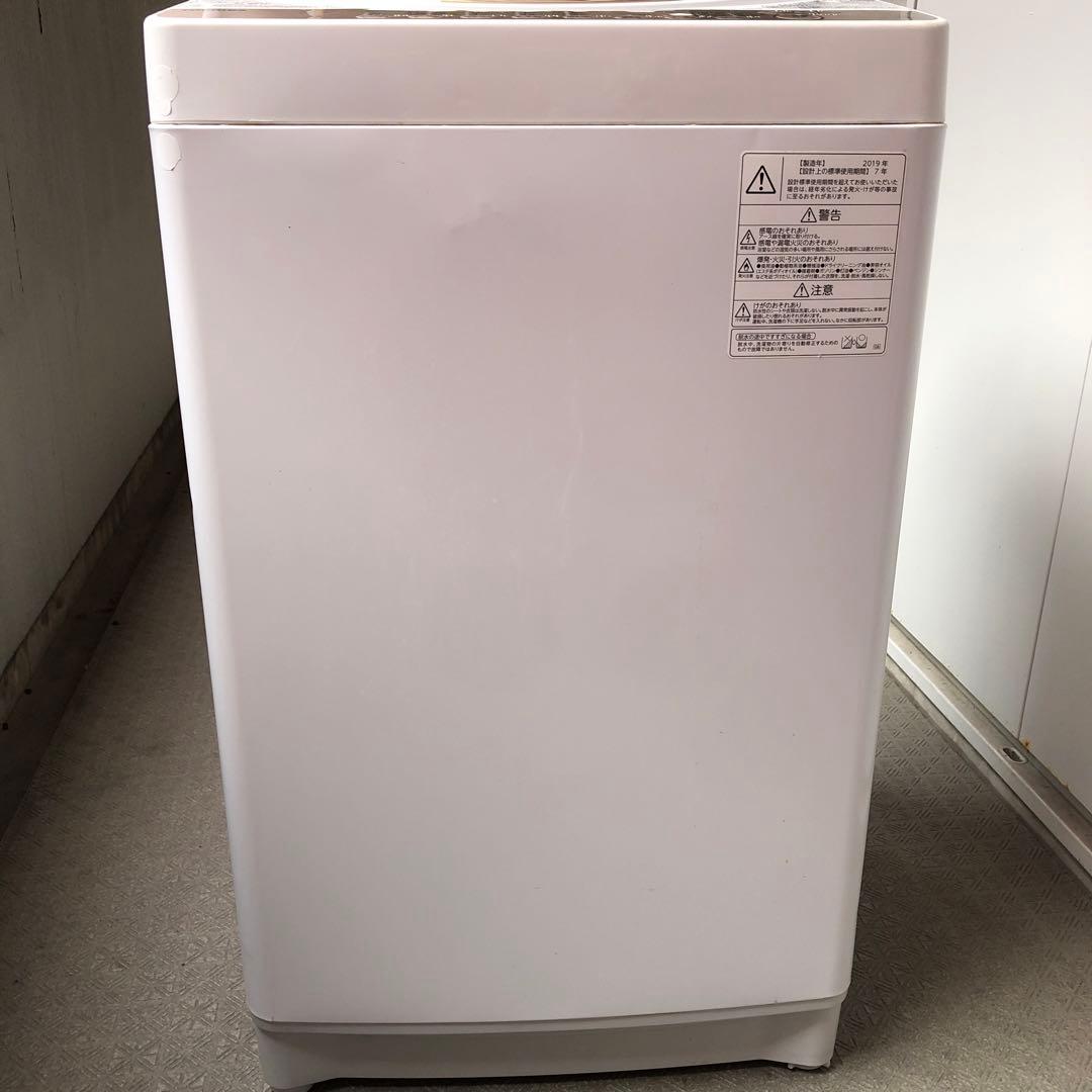 福岡市配送無料　 TOSHIBA 2019年製 7kg 洗濯機 AW-7G8