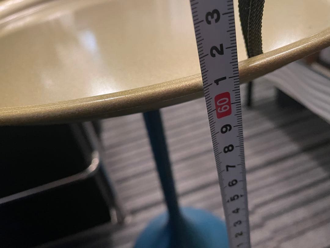 デザイナーズサイドテーブルブルーゴールド