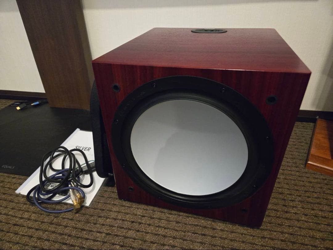 【激レア】Monitor Audio W-12 Silver ローズナット